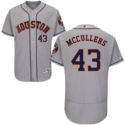 Astros #43 Lance McCullers Grey Flexbase Authentic Collection Stitched MLB Jersey